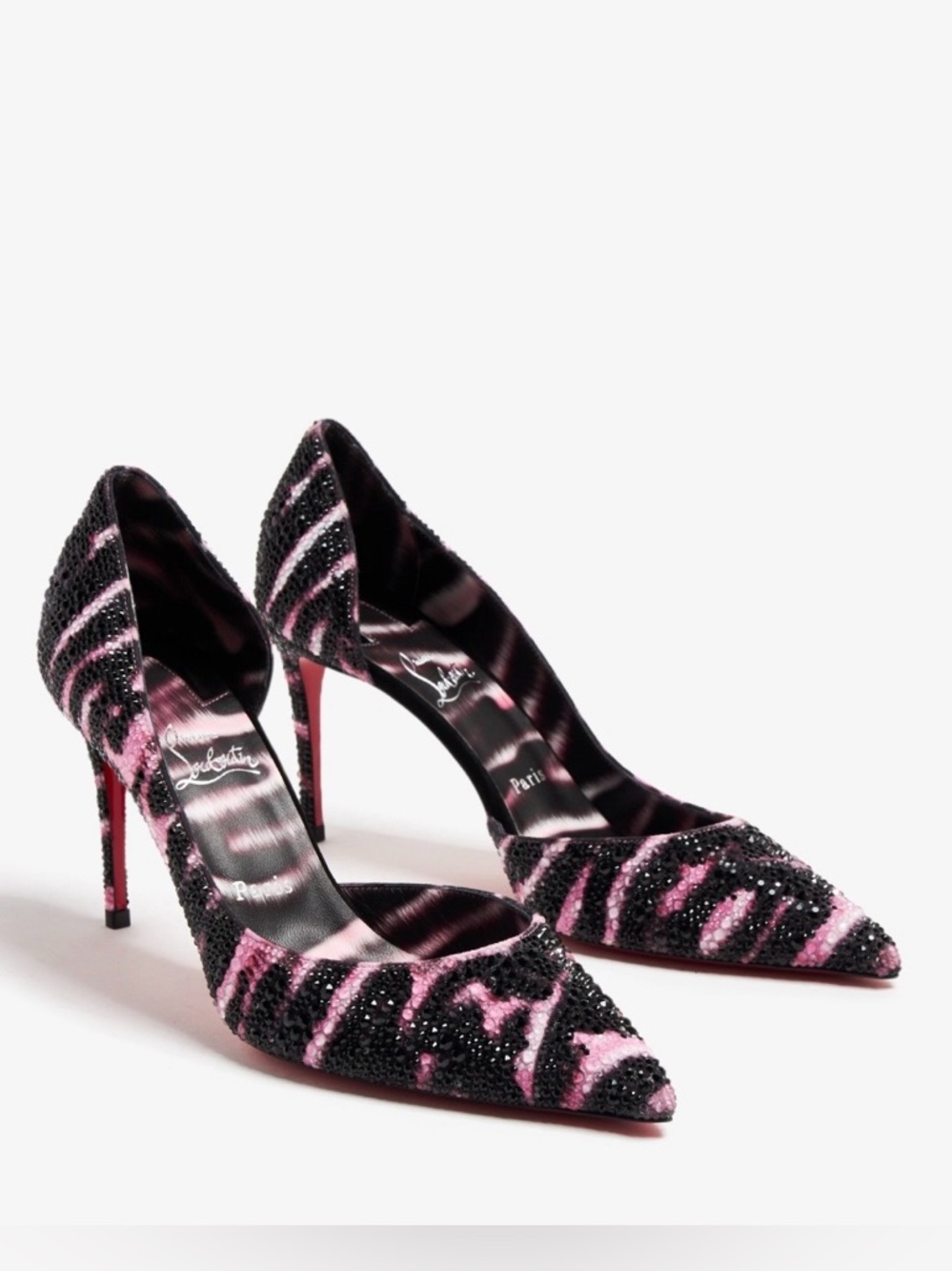 Christian Louboutin Iriza Strass
Crystal Quagga 85mm heel
RETAIL 2995